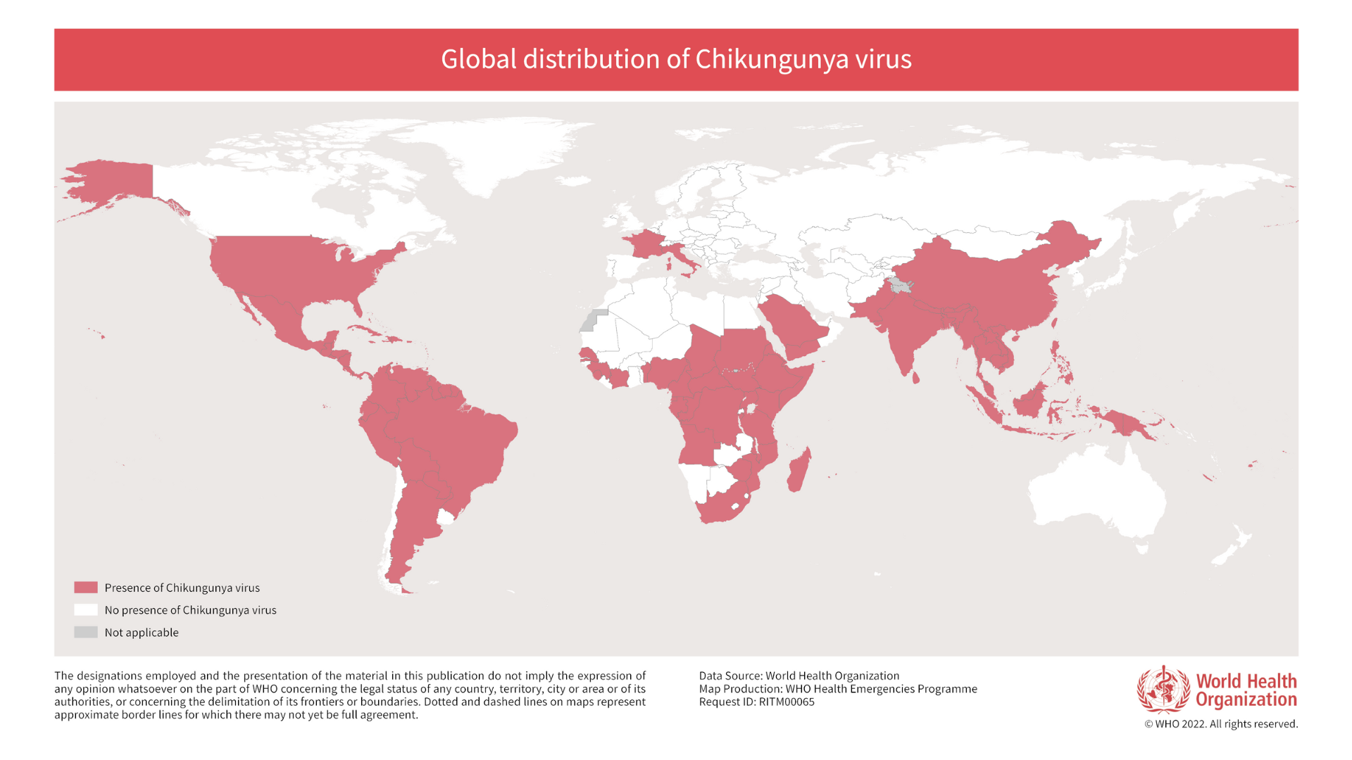 Chikungunya Wereldkaart Medisch Labo